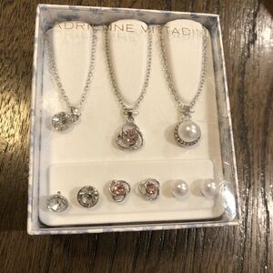Adrienne Vittadini set of three Necklaces and earrings